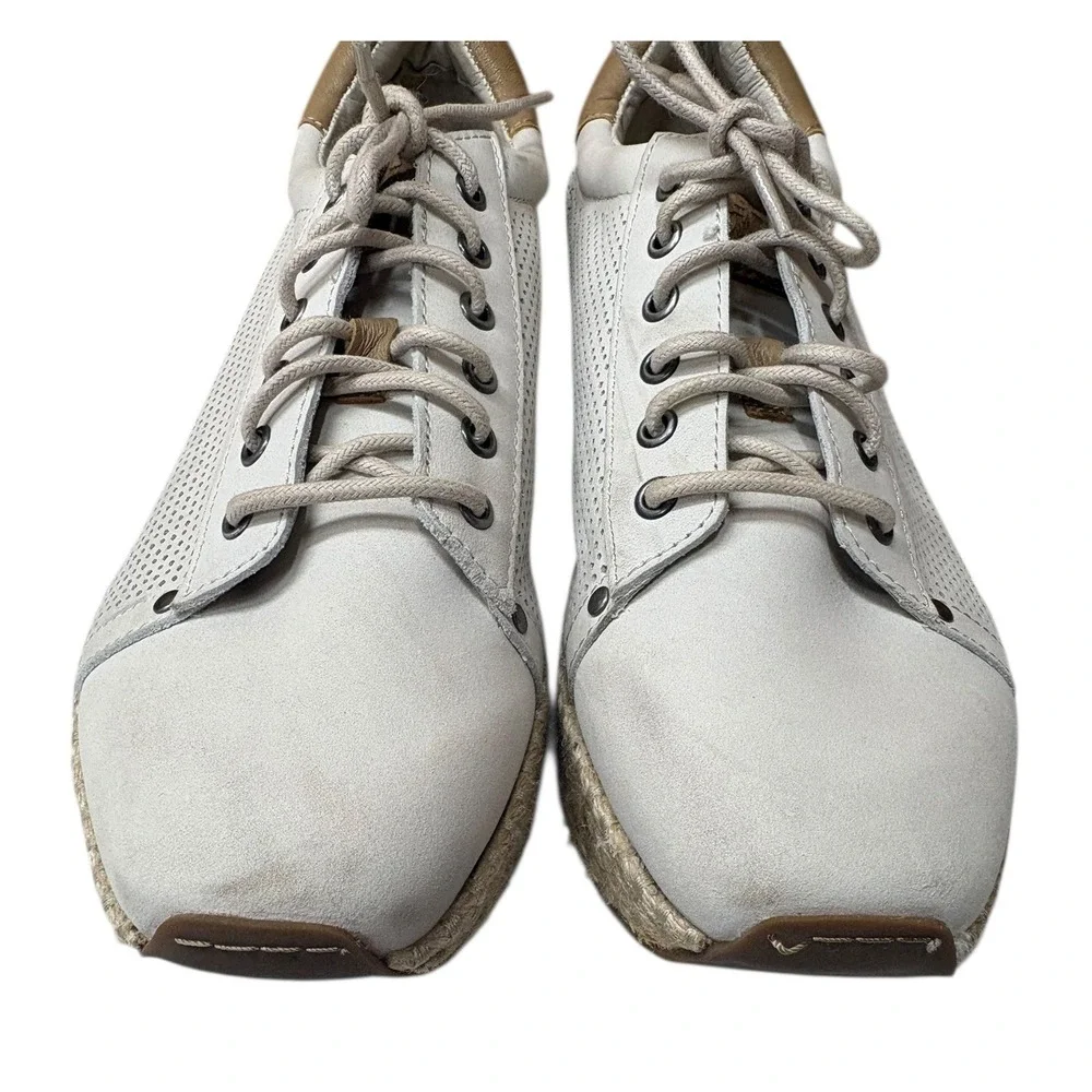OTBT Meridian‎ Platform Espadrille Sneakers Leather Lace Up travel Comfort 9.5